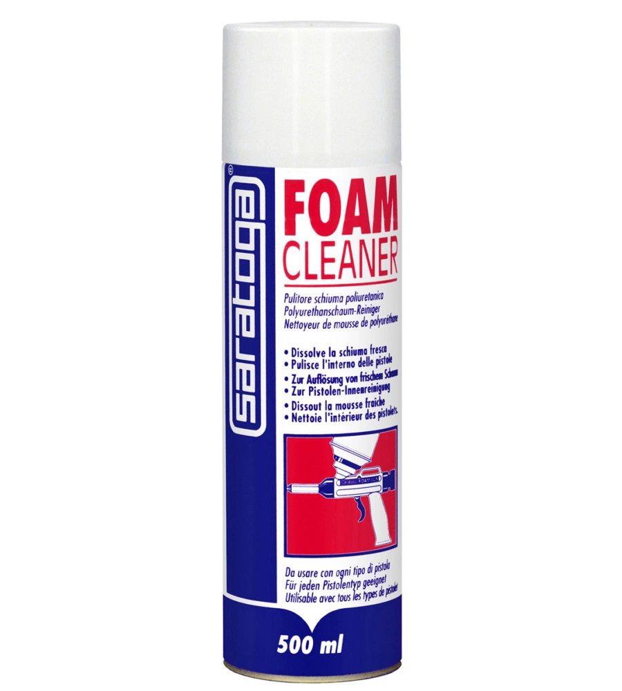 Pulitore schiuma poliuretanica foam cleaner - 500 ml.